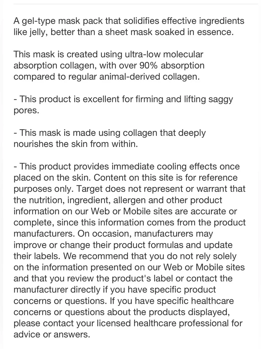 SUNGBOON EDITOR Deep Collagen Viral Glass Skin Korean Power Boosting Facial Mask